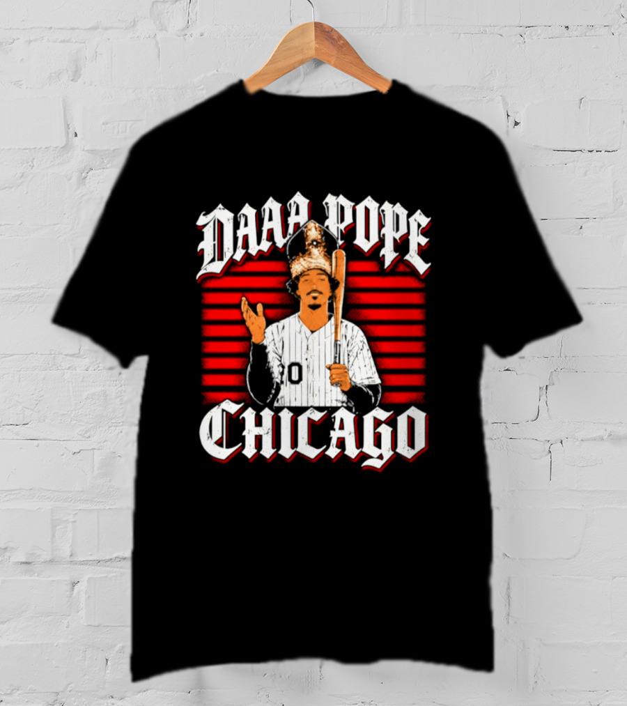Daaa Pope Chicago White Sox 2026 Postseason Baseball Figure With Bat T-Shirt
