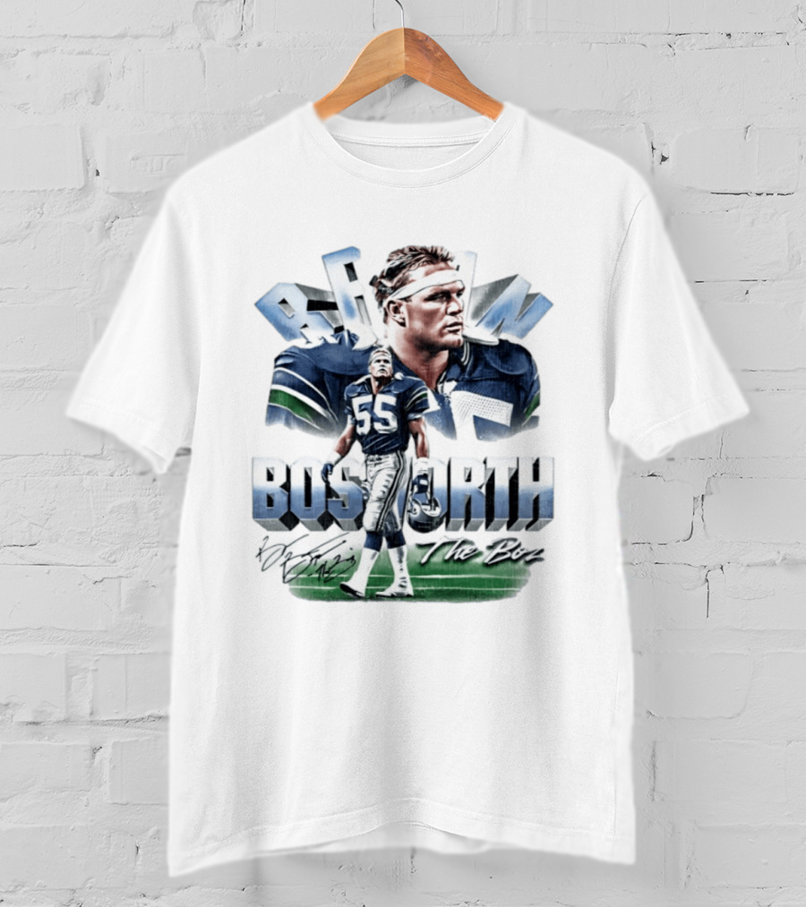 Brian Bosworth Seattle Seahawks The Boz 55 T-Shirt