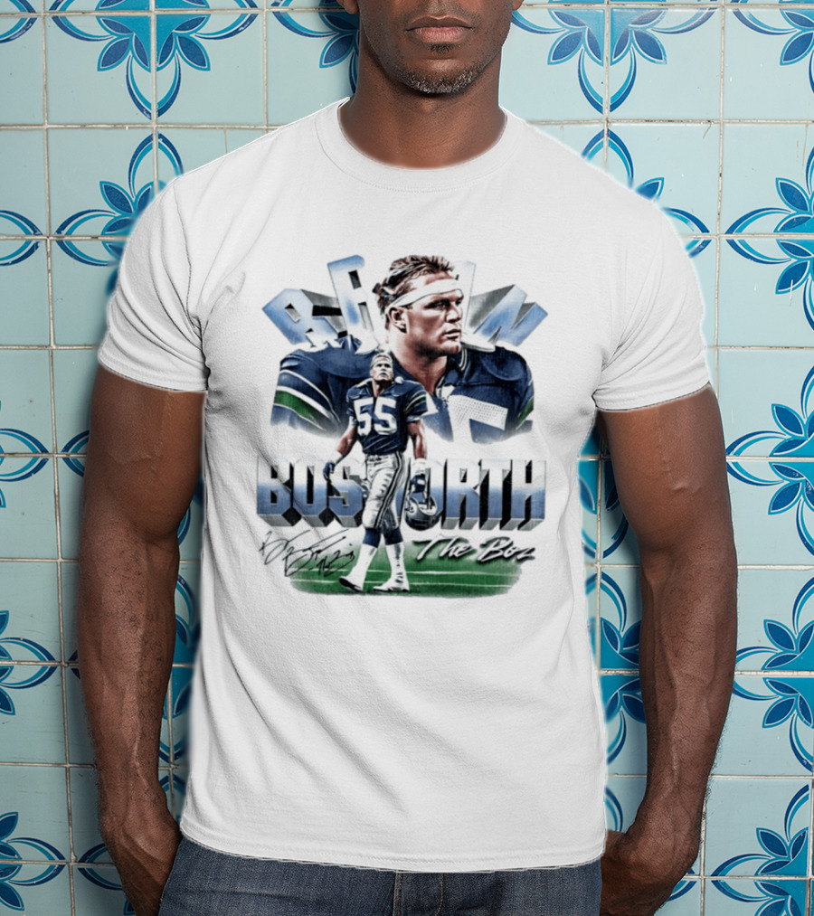 Brian Bosworth Seattle Seahawks The Boz 55 T-Shirt