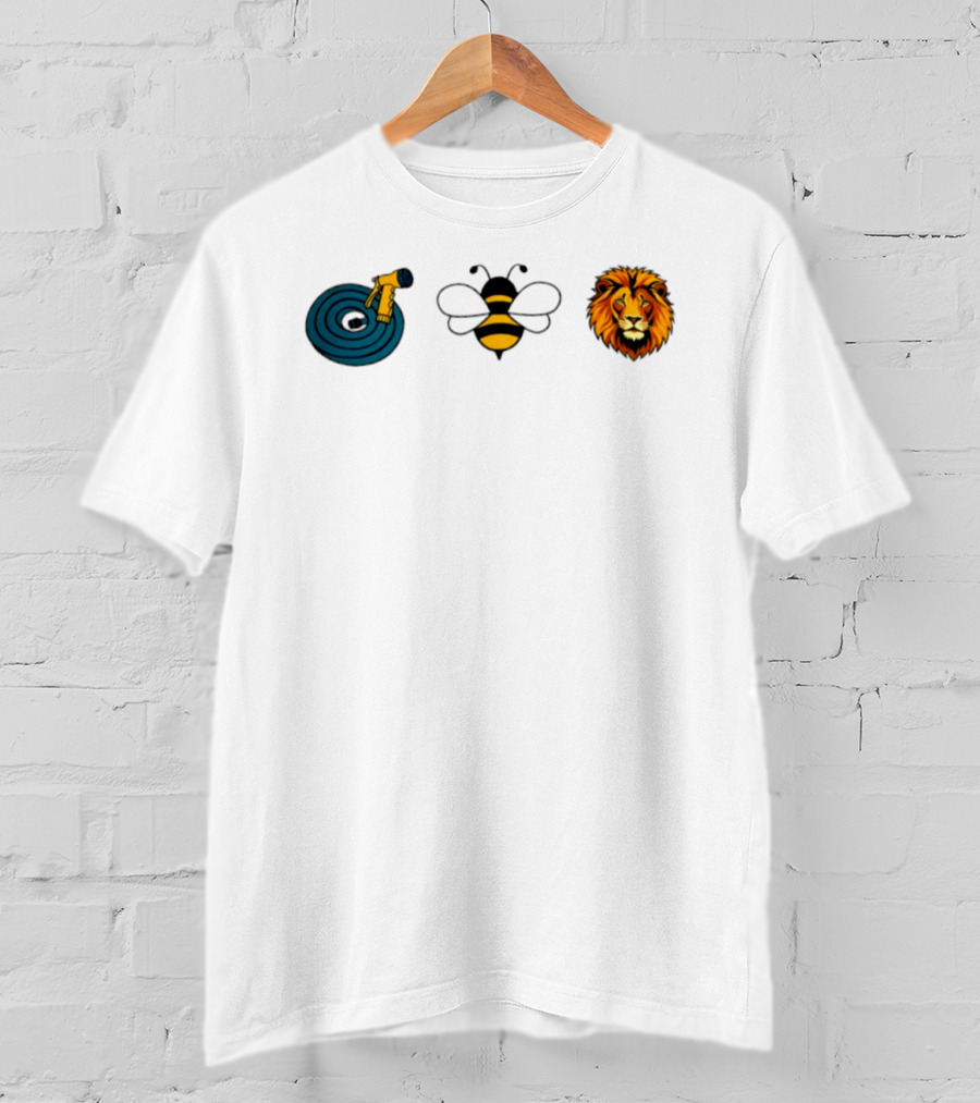 Hose Bee Lion Rebus Puzzle Bumblebee Wordplay T-Shirt