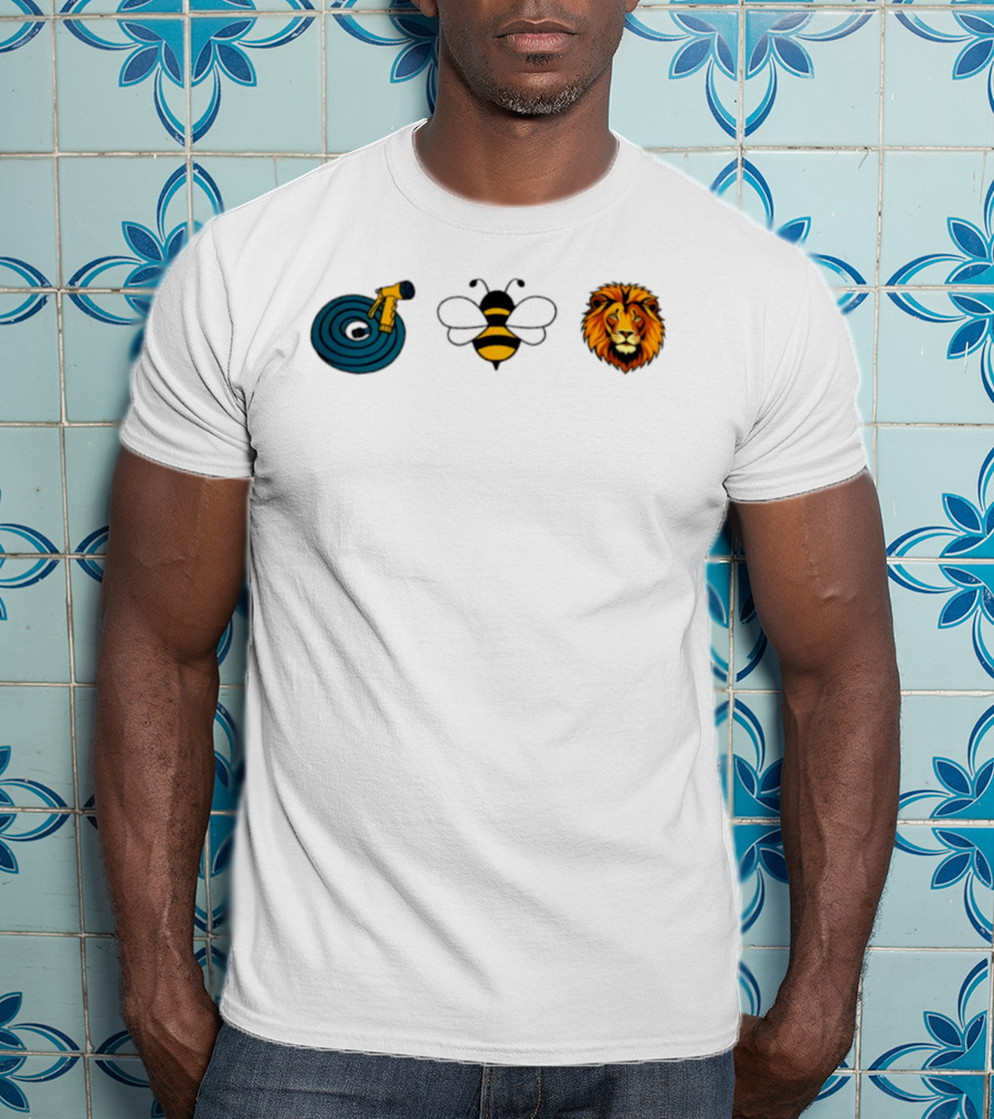 Hose Bee Lion Rebus Puzzle Bumblebee Wordplay T-Shirt