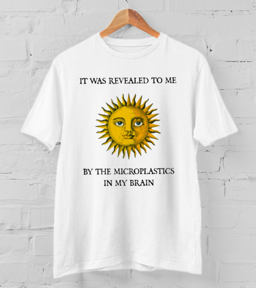 It Was Revealed To Me Sun By The Microplastics In My Brain T-Shirt