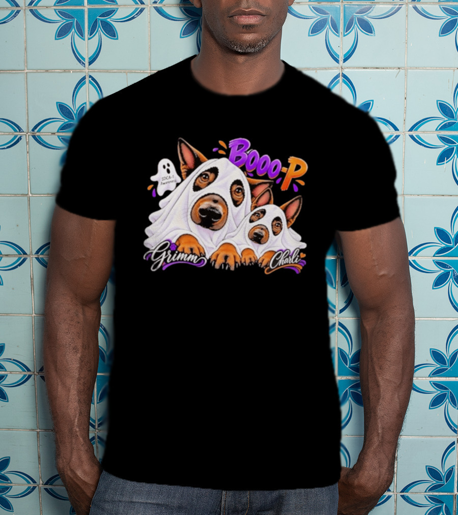 Grimm Charli Booo P SDCA 1 Awareness Comic Style Pooch Pals T-Shirt