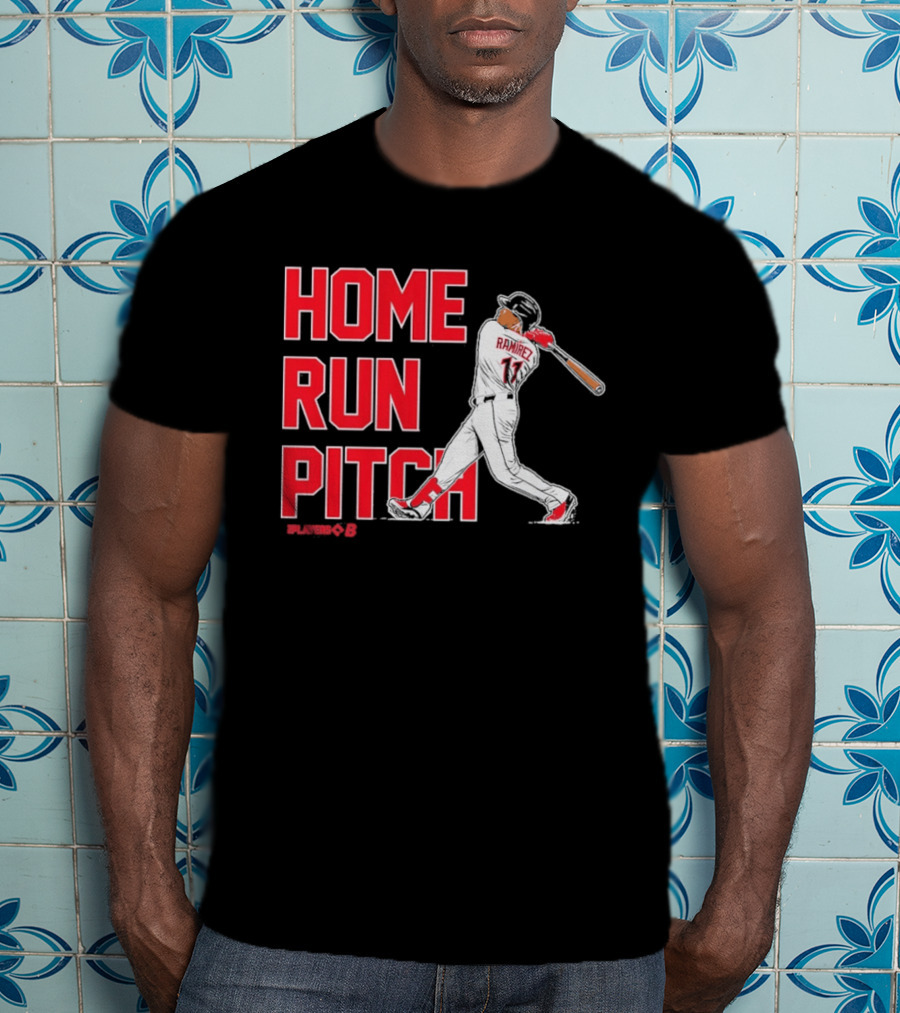 Ramirez 11 Home Run Pitch Swing Baseball T-Shirt