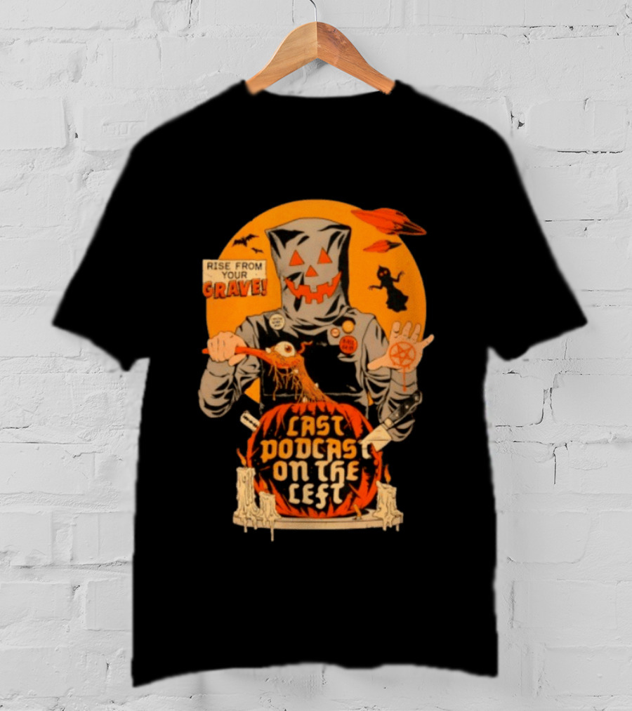 Last Podcast On The Left Rise From Your Grave Halloween Pumpkin Horror Mask T-Shirt