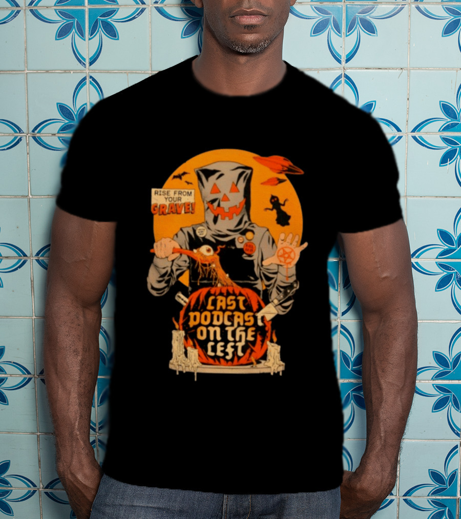 Last Podcast On The Left Rise From Your Grave Halloween Pumpkin Horror Mask T-Shirt