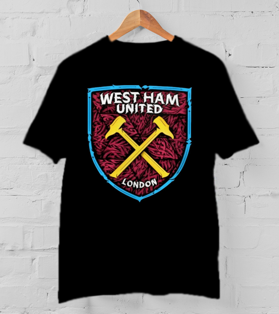 West Ham United Premier League London Crest Logos T-Shirt
