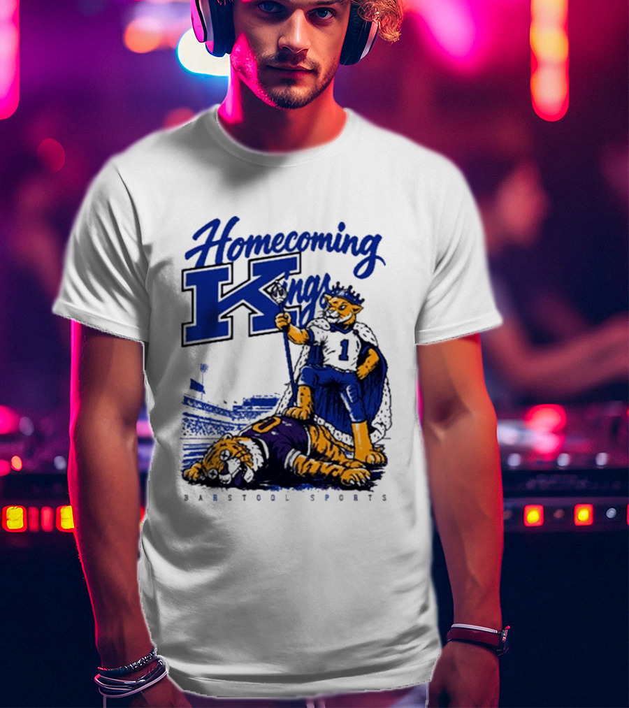 Kentucky Wildcats Homecoming King Victory Over LSU Tigers 2026 Football Barstool Sports T-Shirt