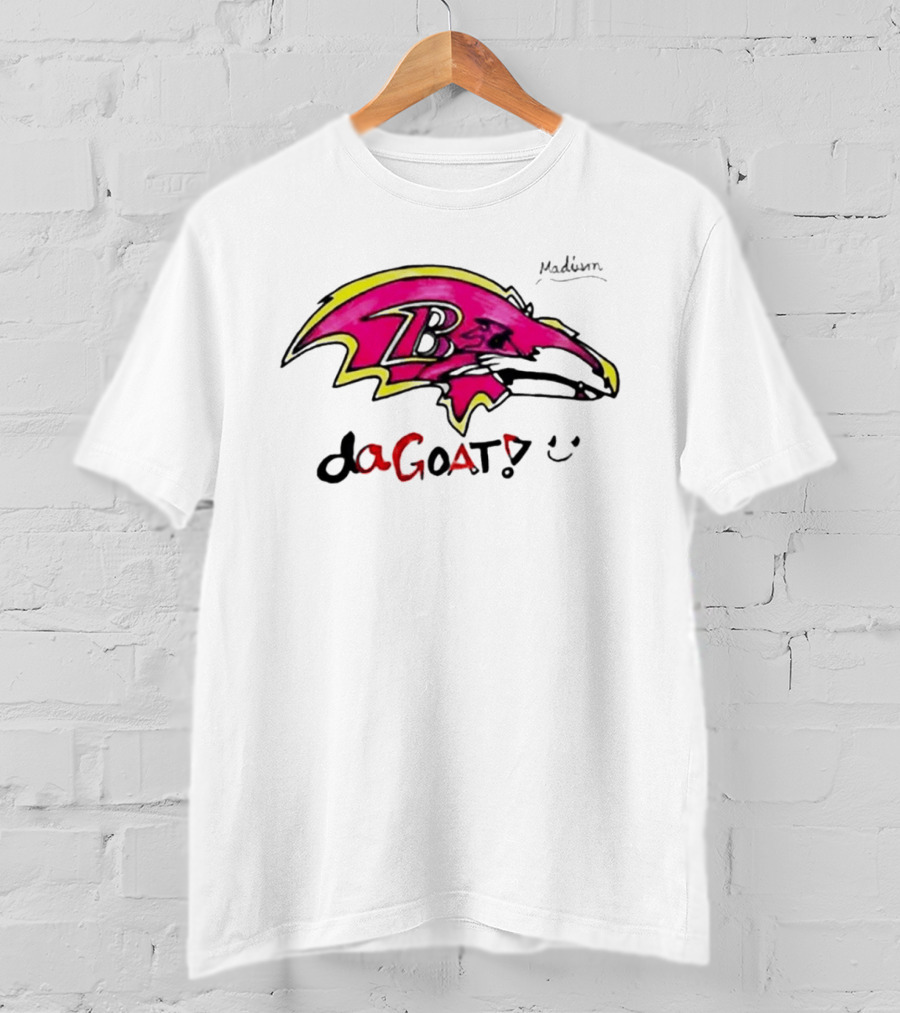 Madison B25 Pink Raven Da GOAT Smiley T-Shirt