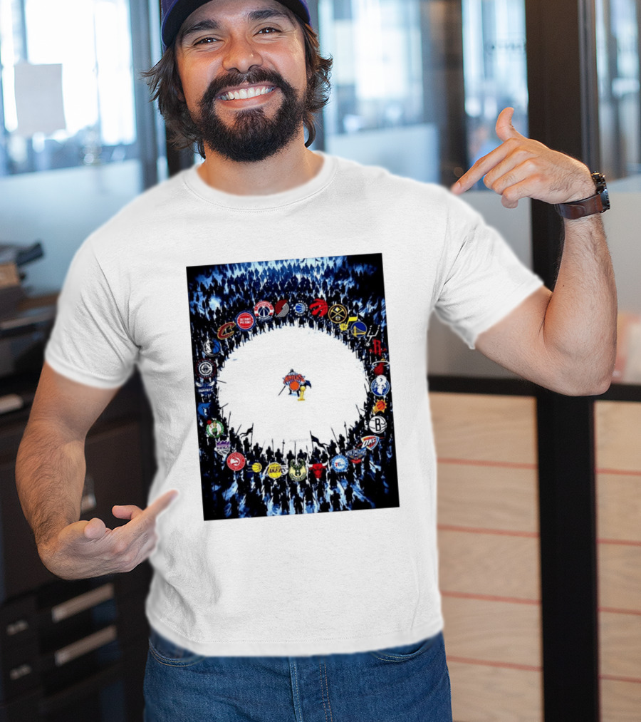 New York Knicks NBA Opponents Rivalry Battle Meme T-Shirt