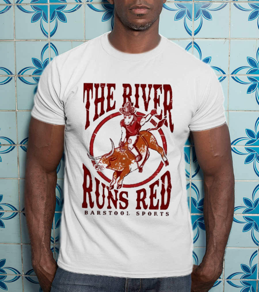 The River Runs Red Barstool Sports Oklahoma Sooners Beat Texas Longhorns 2026 T-Shirt