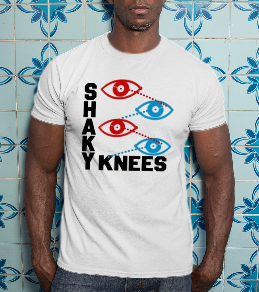 Shaky Knees Festival 2026 Piedmont Park Atlanta GA September 18 20 Red Blue Eye T-Shirt