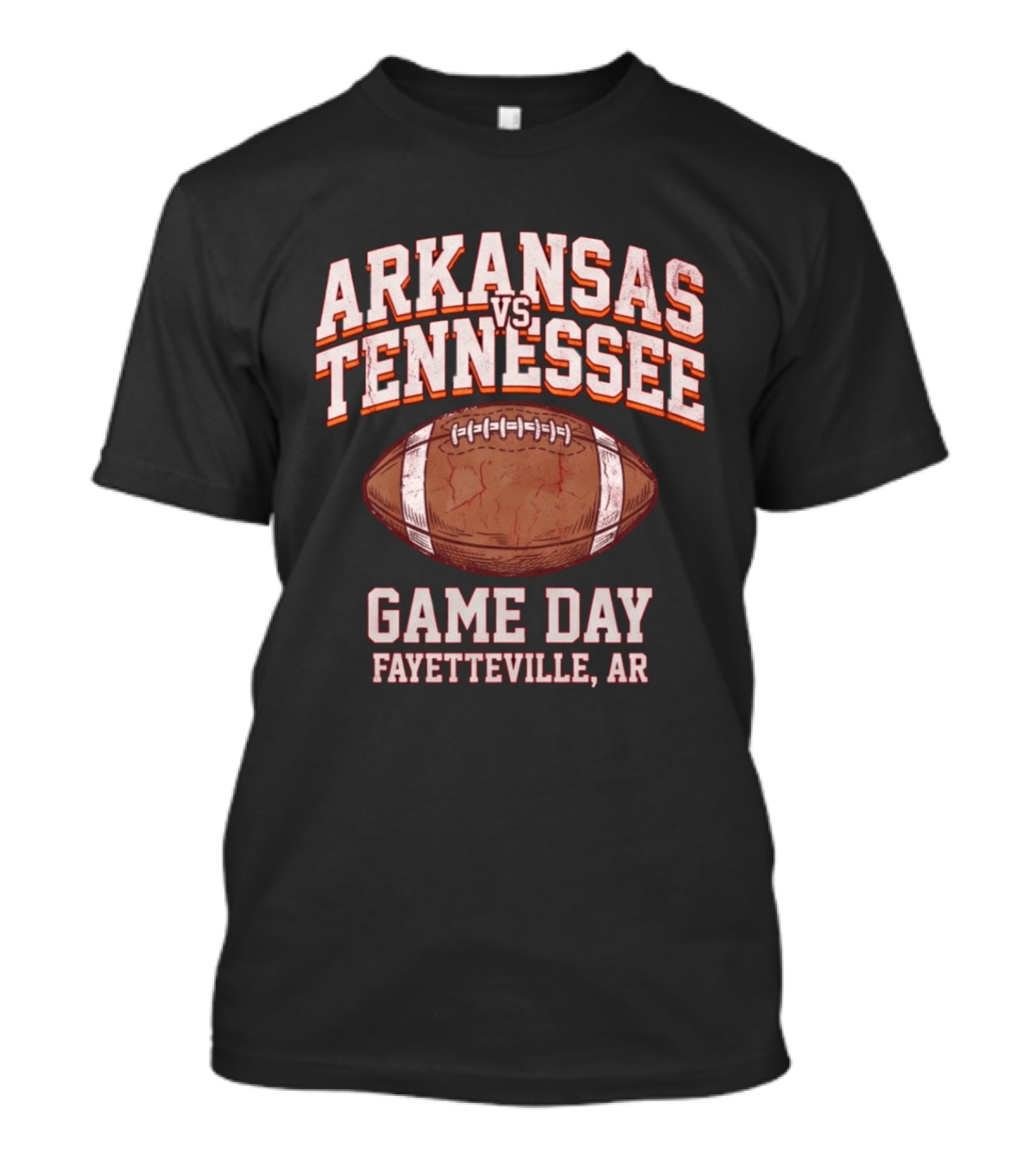 Arkansas Vs Tennessee Game Day Fayetteville AR Football Matchup T-Shirt