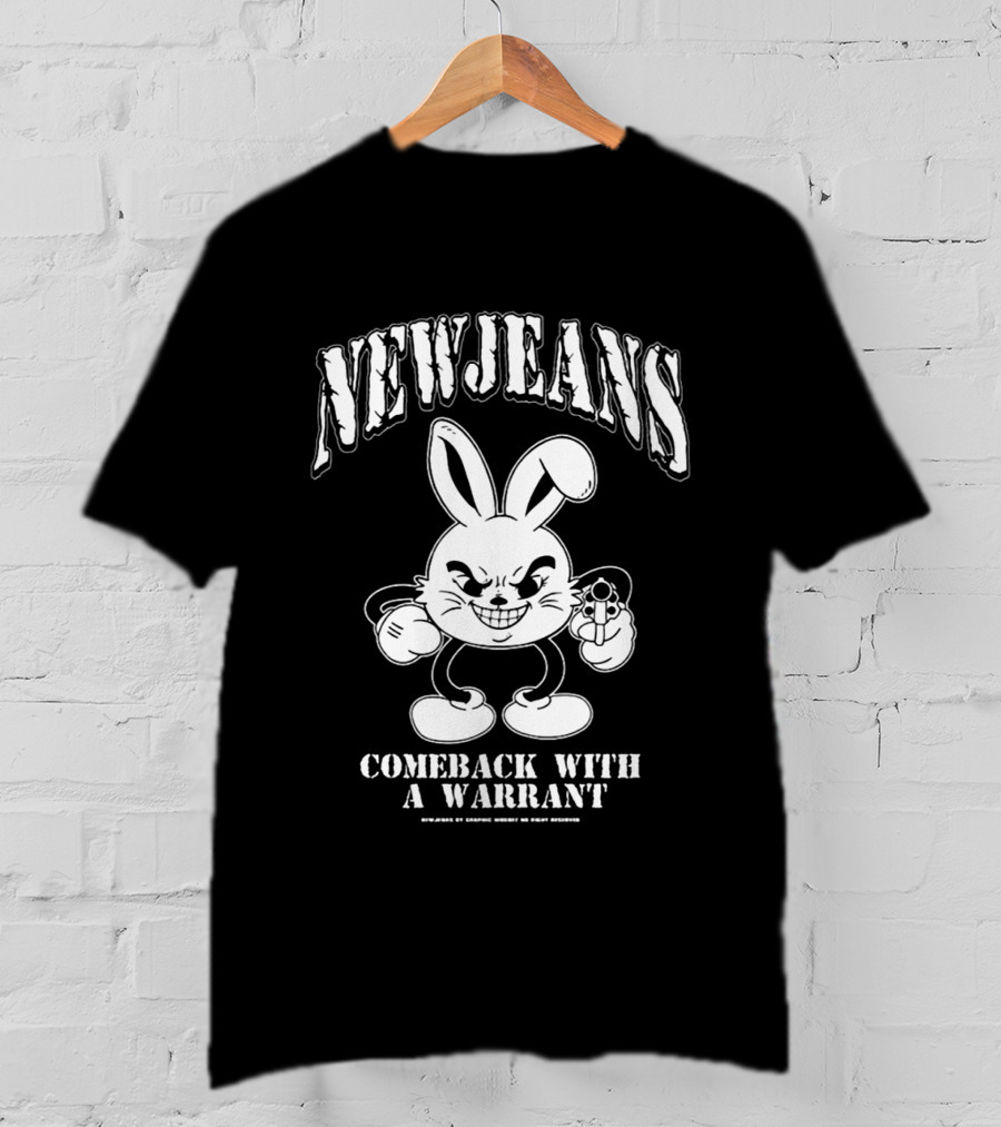 New Jeans Comeback With A Warrant Mischievous Bunny T-Shirt