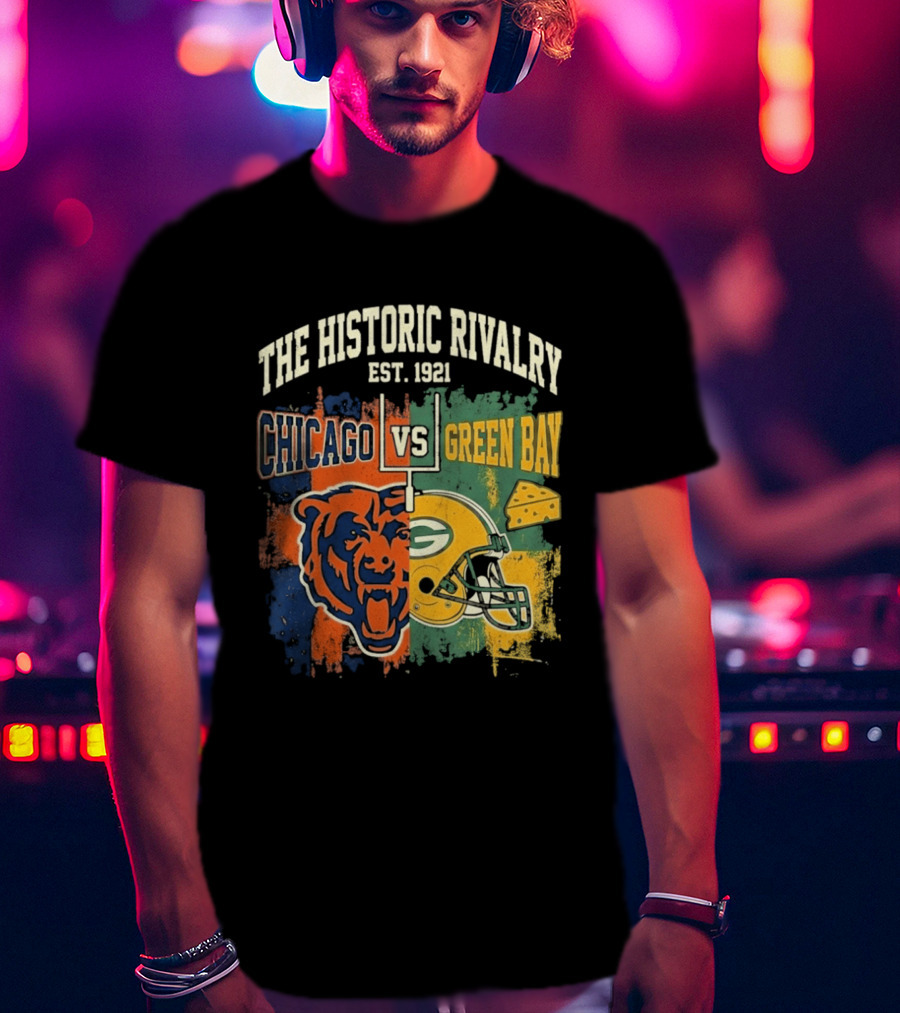 The Historic Rivalry Chicago Vs Green Bay Est 1921 T-Shirt