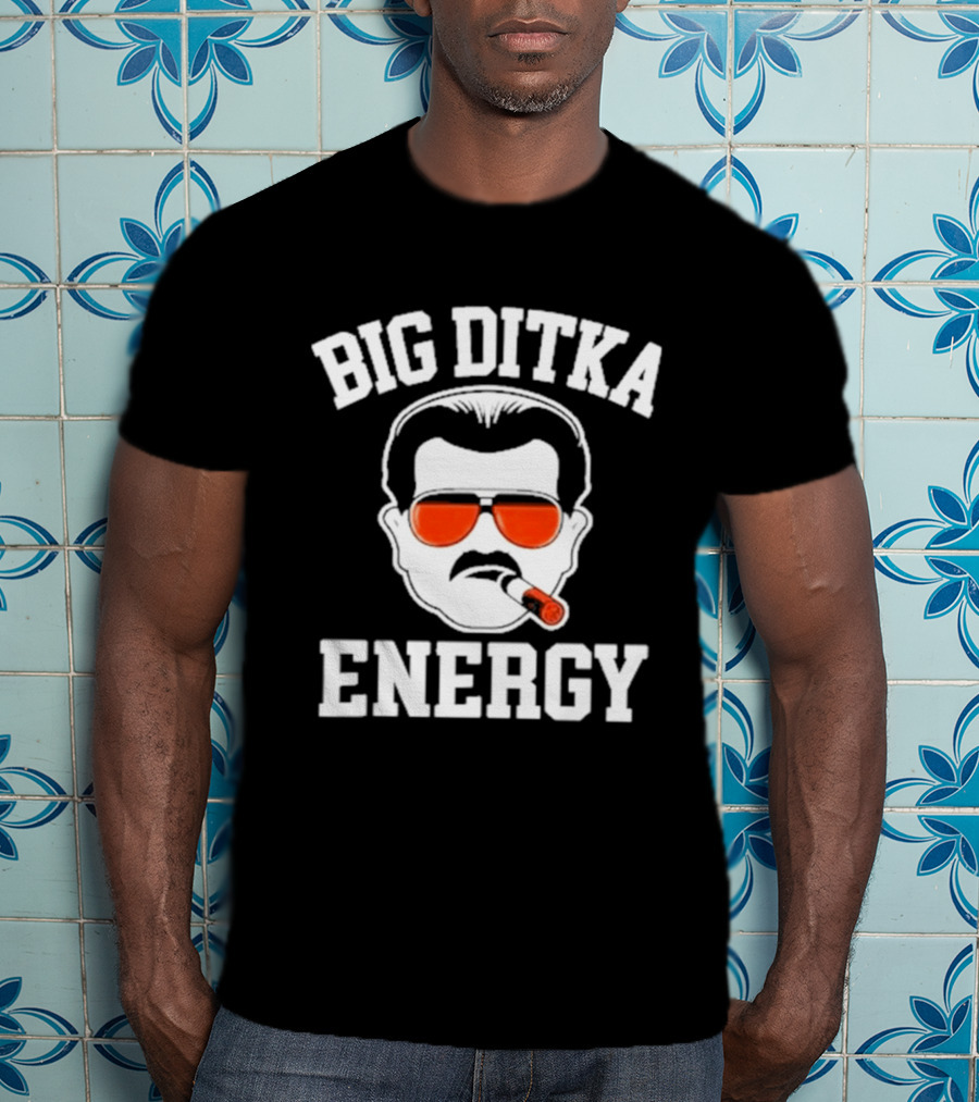 Big Ditka Energy Sunglasses Cigar Head T-Shirt