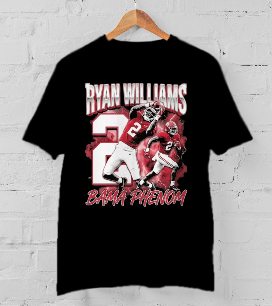 Ryan Williams Number 2 Bama Phenom Football T-Shirt