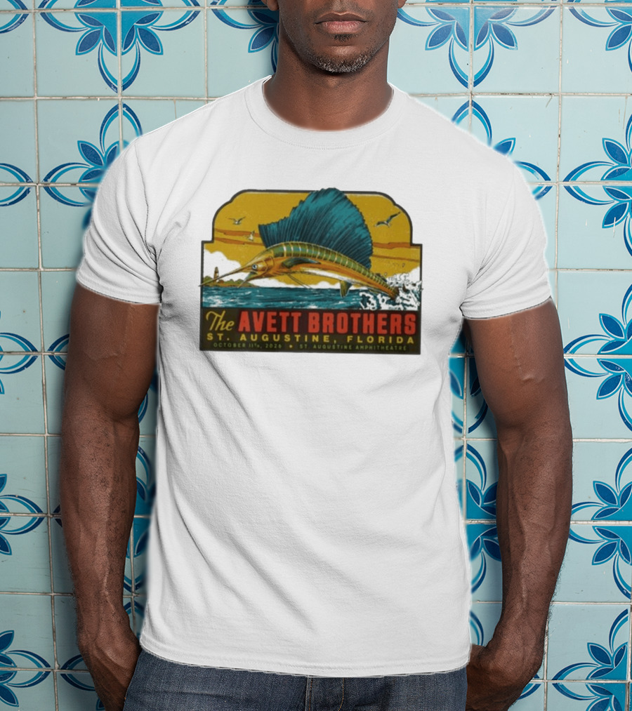 The Avett Brothers St. Augustine Florida October 11 2026 Amphitheatre Tour T-Shirt