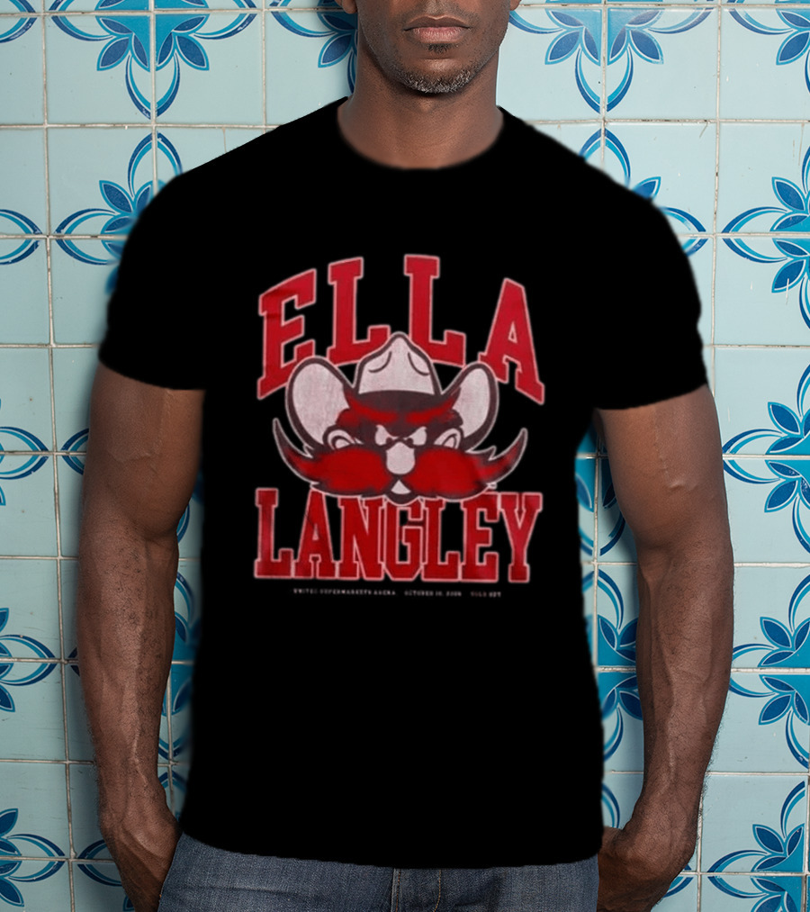 Ella Langley Texas Tech Red Raiders Dandelion Tour 2026 Cowboy T-Shirt