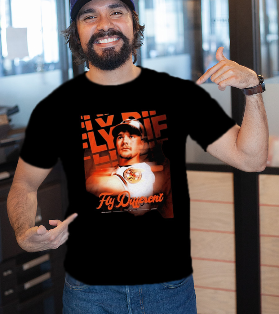 Gunnar Henderson Orioles Fly Different Baltimore Baseball T-Shirt
