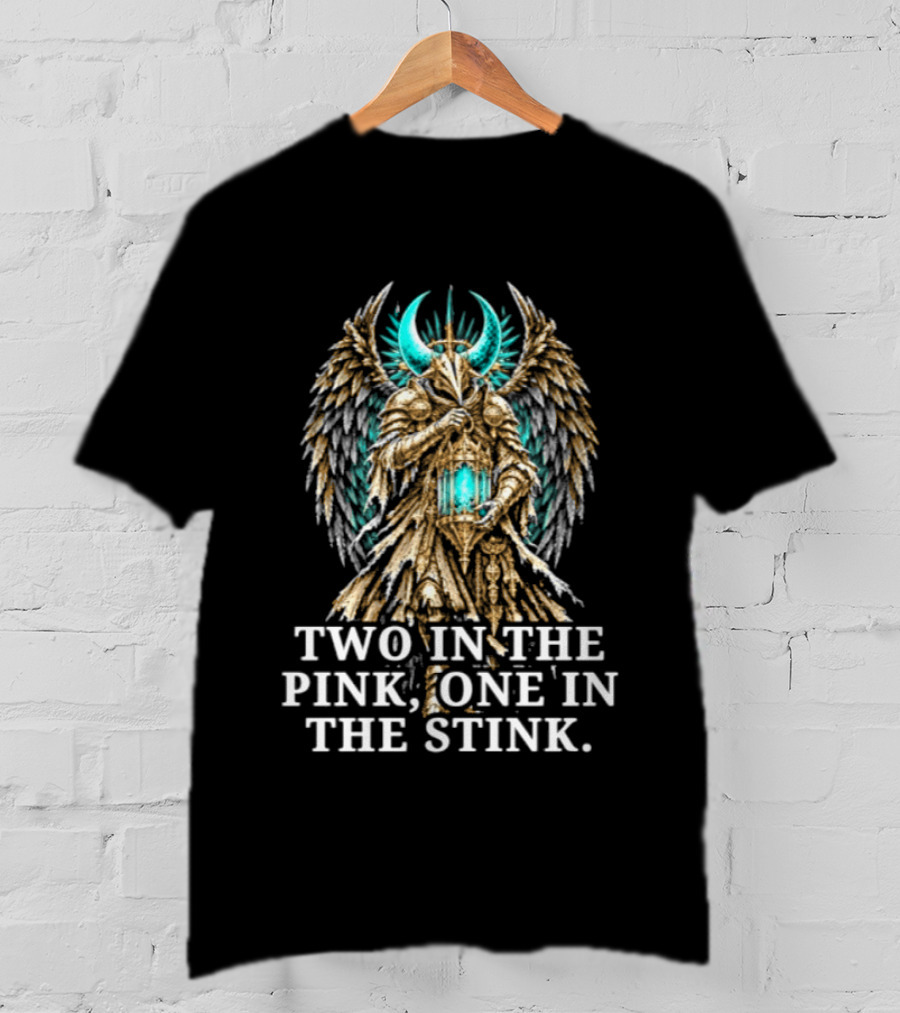 Wylder Two In The Pink One In The Stink Angel Warrior With Blue Axe T-Shirt