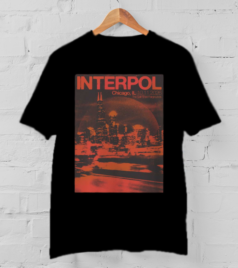 Interpol Chicago IL The Salt Shed Fairgrounds October 11 2026 Skyline Event T-Shirt
