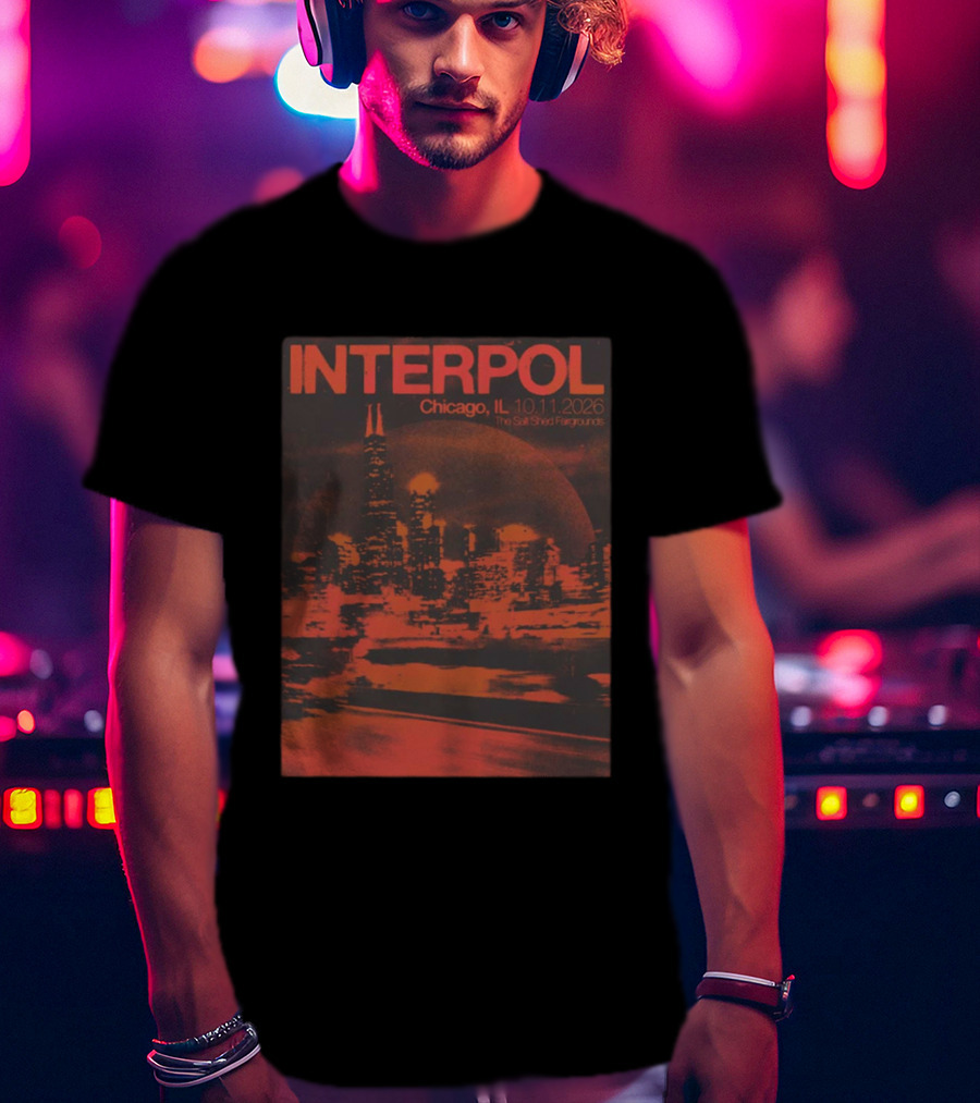 Interpol Chicago IL The Salt Shed Fairgrounds October 11 2026 Skyline Event T-Shirt