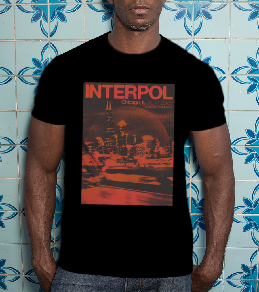 Interpol Chicago IL The Salt Shed Fairgrounds October 11 2026 Skyline Event T-Shirt