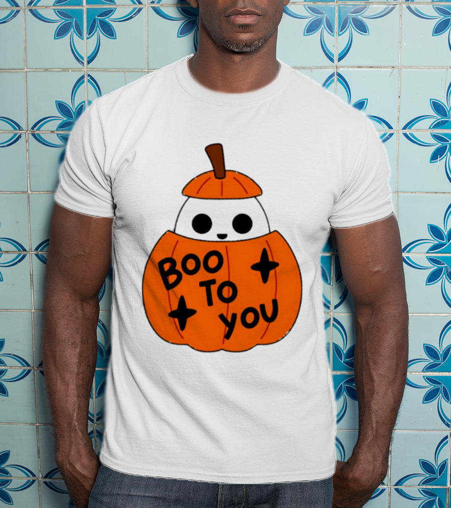 Boo To You 2026 Halloween Ghost In Pumpkin T-Shirt