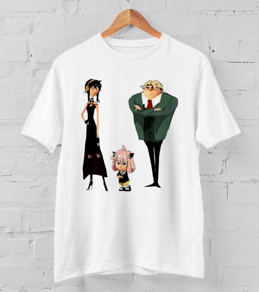 Despicable Me Spy X Family Crossover Cartoon Characters Meme T-Shirt