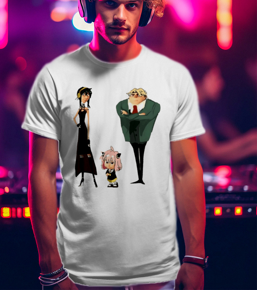 Despicable Me Spy X Family Crossover Cartoon Characters Meme T-Shirt