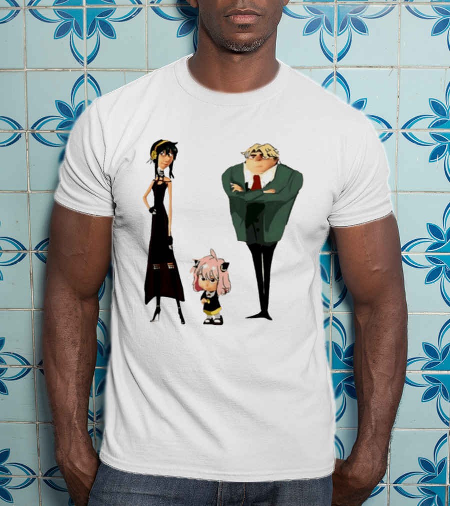 Despicable Me Spy X Family Crossover Cartoon Characters Meme T-Shirt