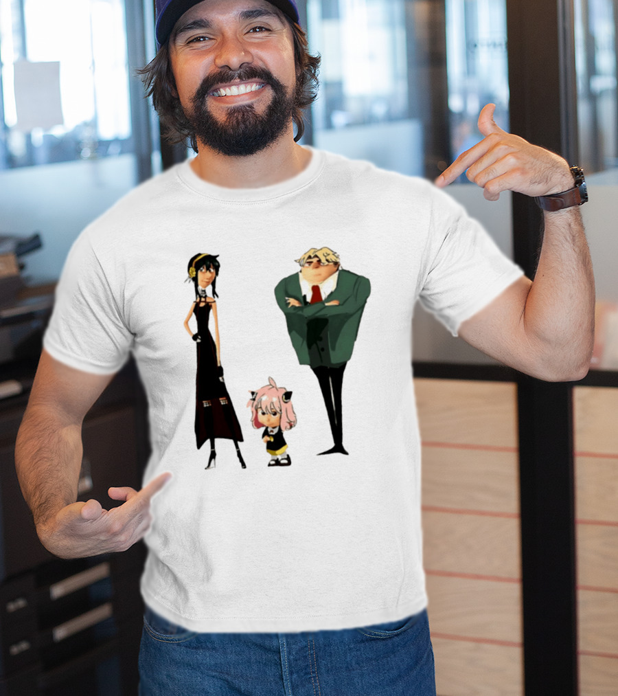 Despicable Me Spy X Family Crossover Cartoon Characters Meme T-Shirt