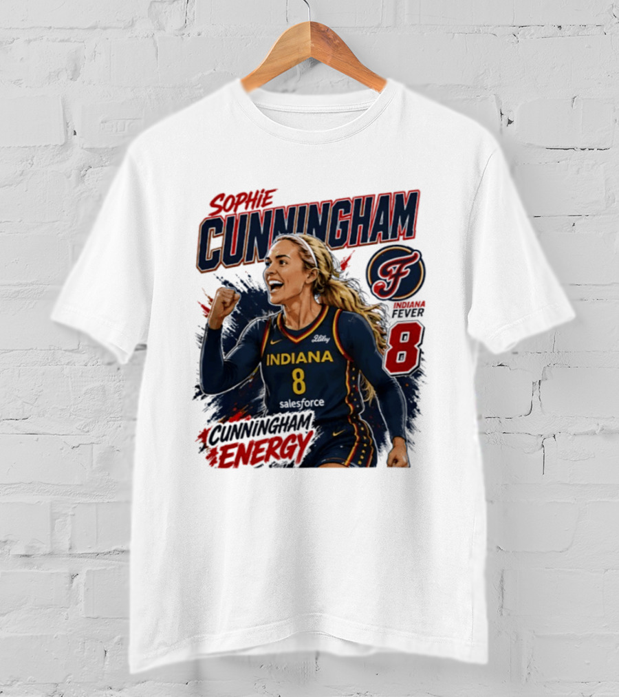 Sophie Cunningham Indiana Fever Energy WNBA 8 T-Shirt