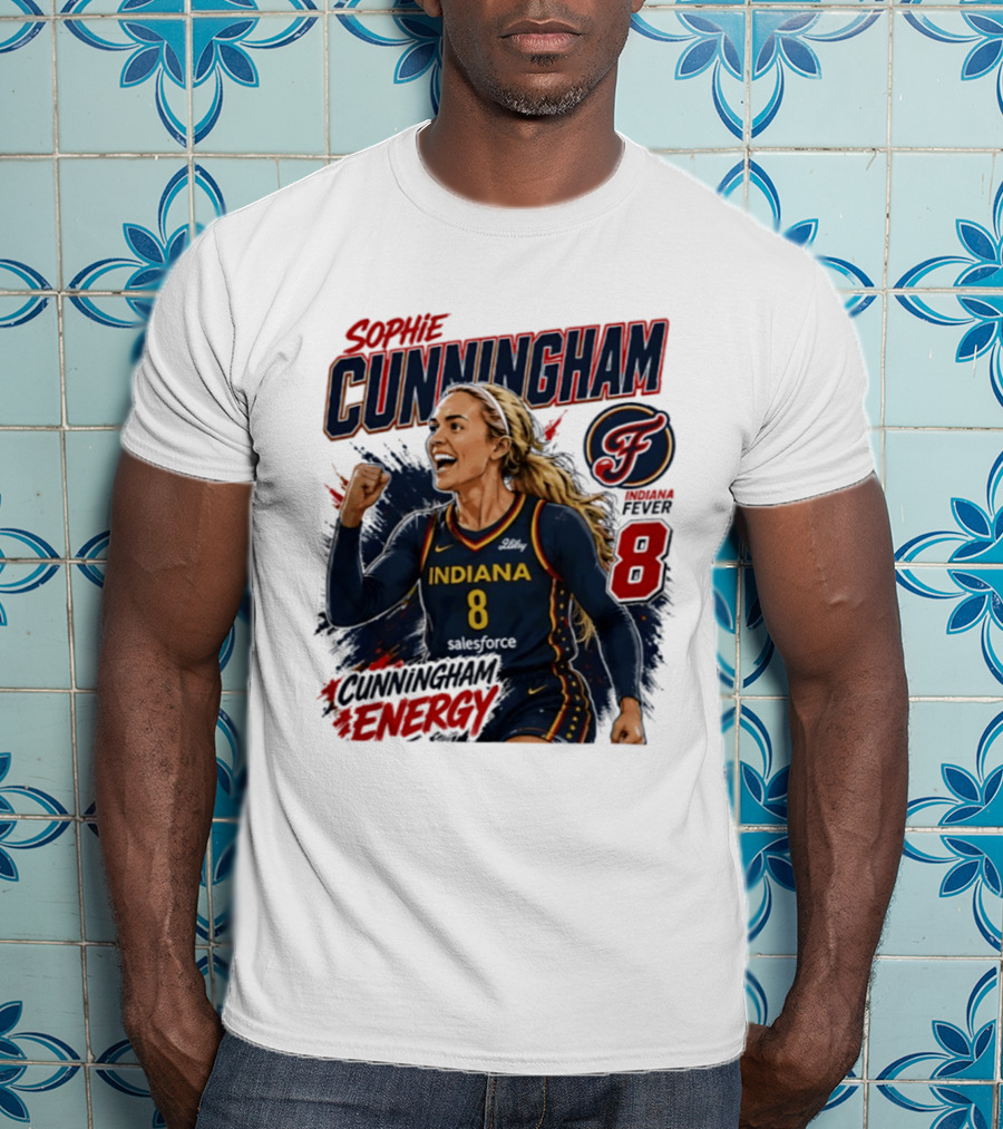 Sophie Cunningham Indiana Fever Energy WNBA 8 T-Shirt