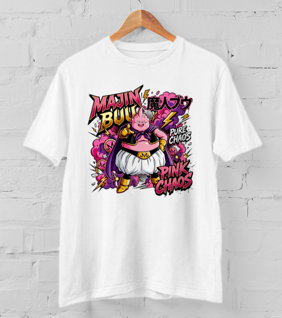 Majin Buu Pink Chaos Pure Chaos Dragon Ball Z T-Shirt