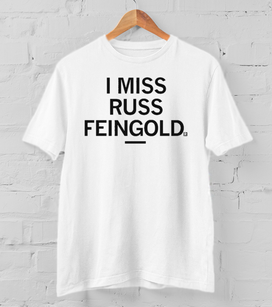 I Miss Russ Feingold Bold Black T-Shirt