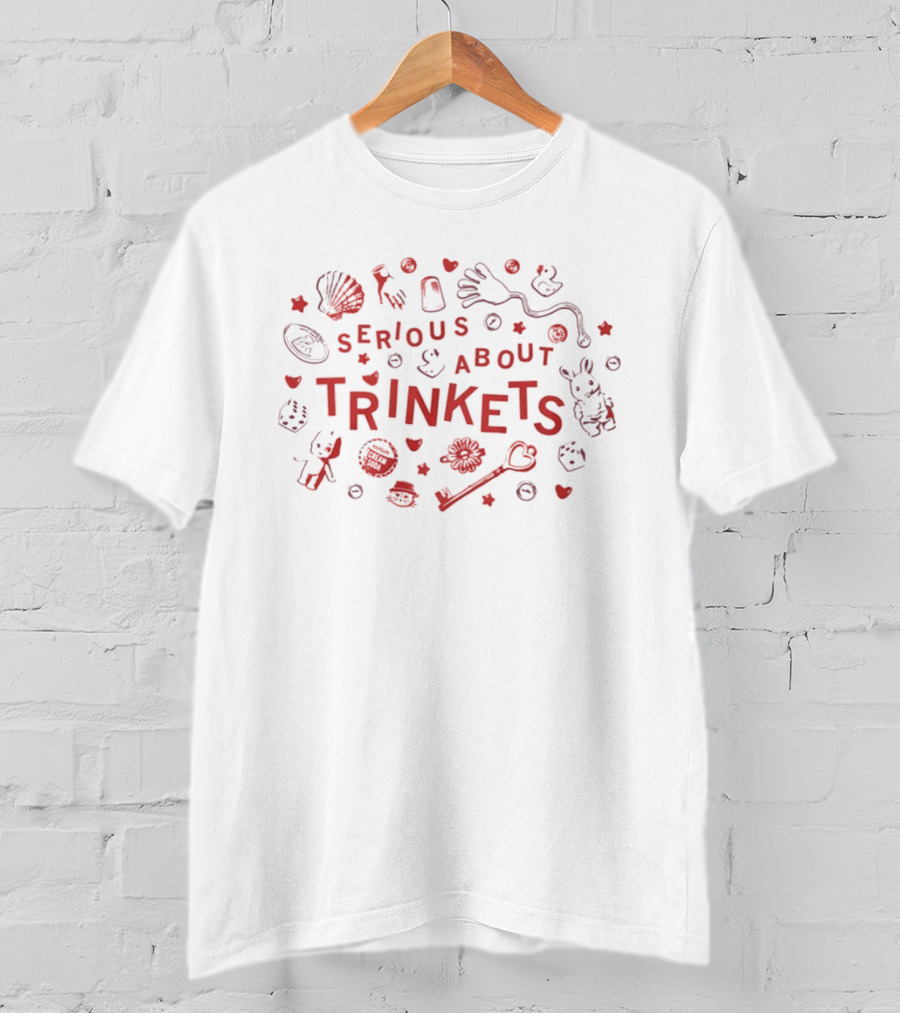 Serious About Trinkets Unique Everyday Whimsical Symbols And Shapes T-Shirt