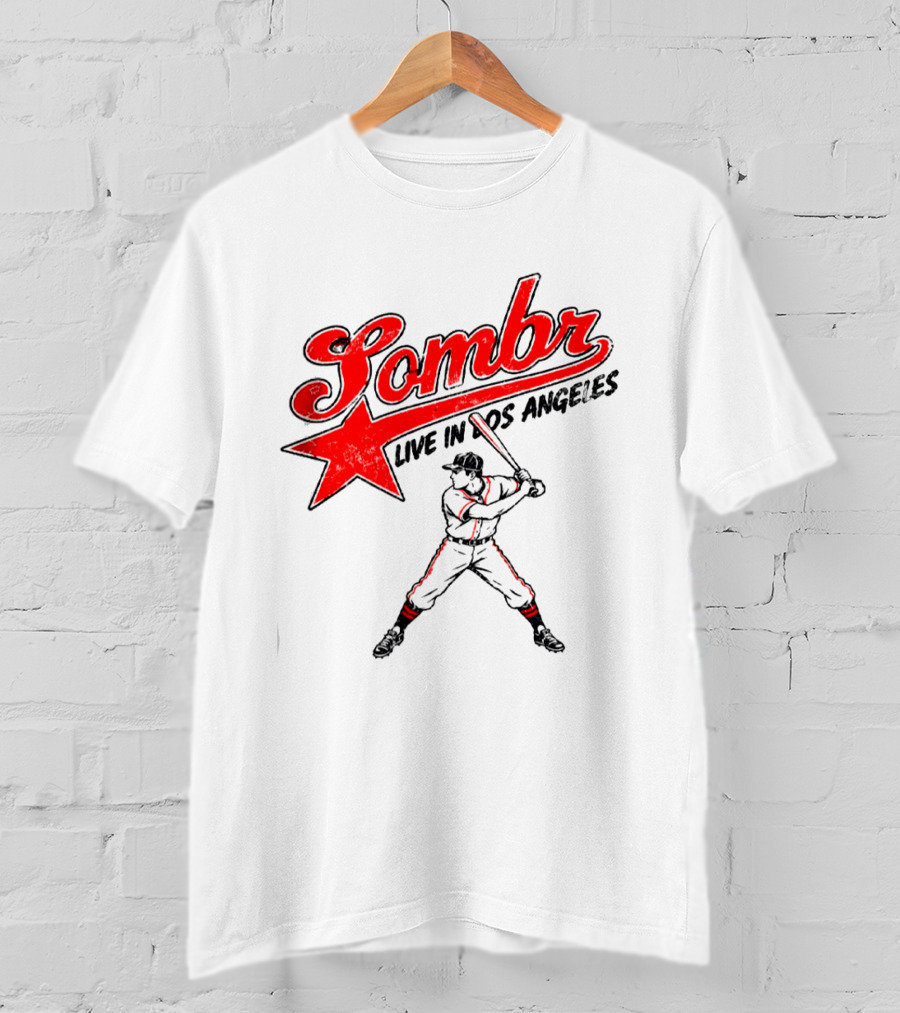 Sombr Live In Los Angeles 2026 Baseball Event At The Forum October 10 2026 T-Shirt