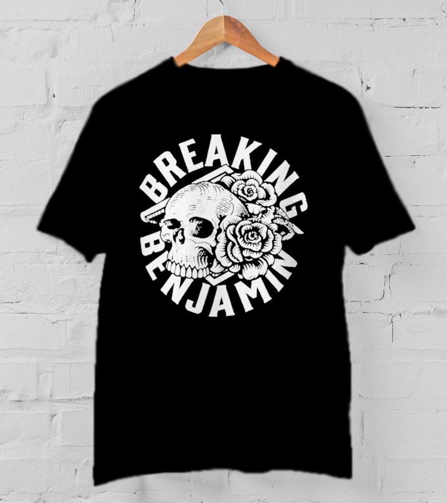 Breaking Benjamin Skull Roses 2026 Texas Tour T-Shirt