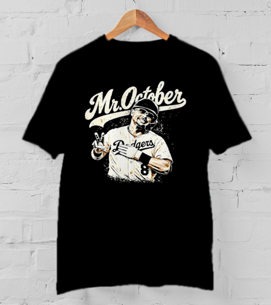 Mr October Dodgers Baseball Kike Hernandez Player T-Shirt