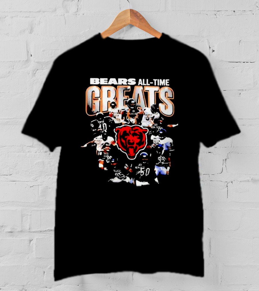 Bears All Time Greats Signed Signature T-Shirt