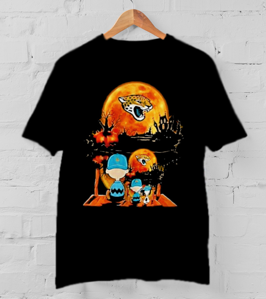 Jacksonville Jaguars Peanuts Halloween Classic Football T-Shirt
