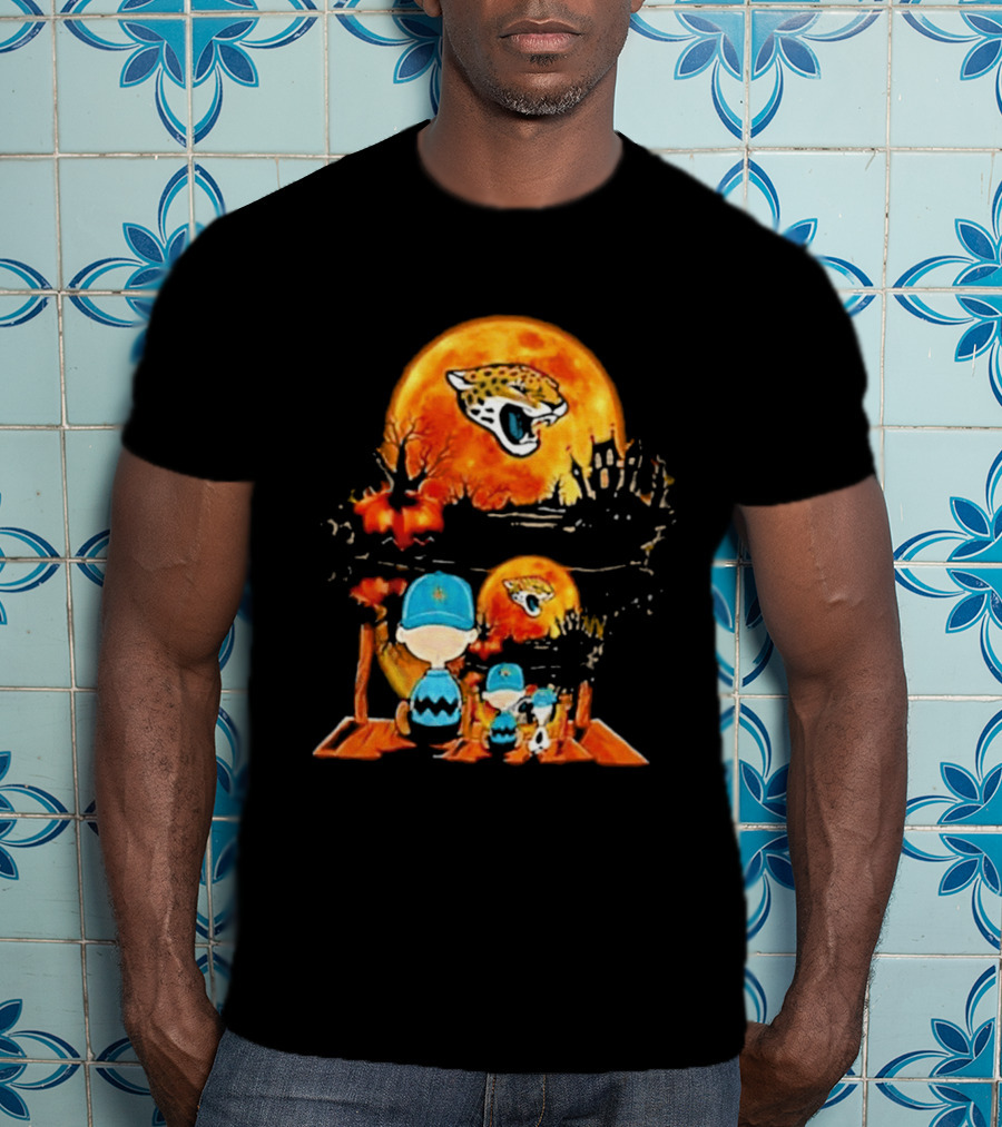 Jacksonville Jaguars Peanuts Halloween Classic Football T-Shirt