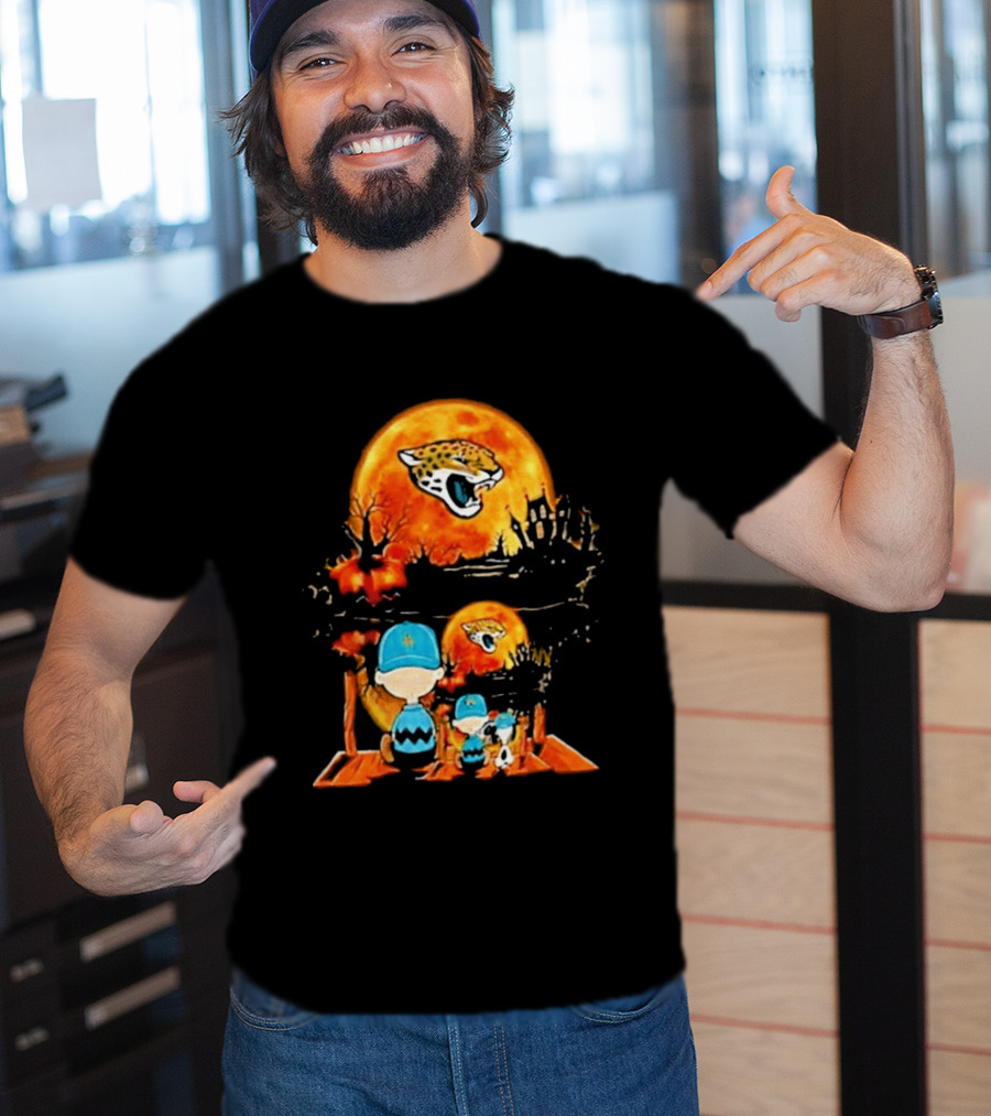 Jacksonville Jaguars Peanuts Halloween Classic Football T-Shirt