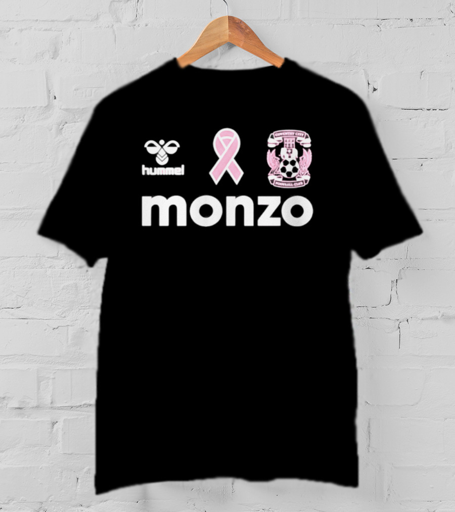 Coventry City Football Club Monzo Macmillan Pink Ribbon Breast Cancer Awareness Month T-Shirt