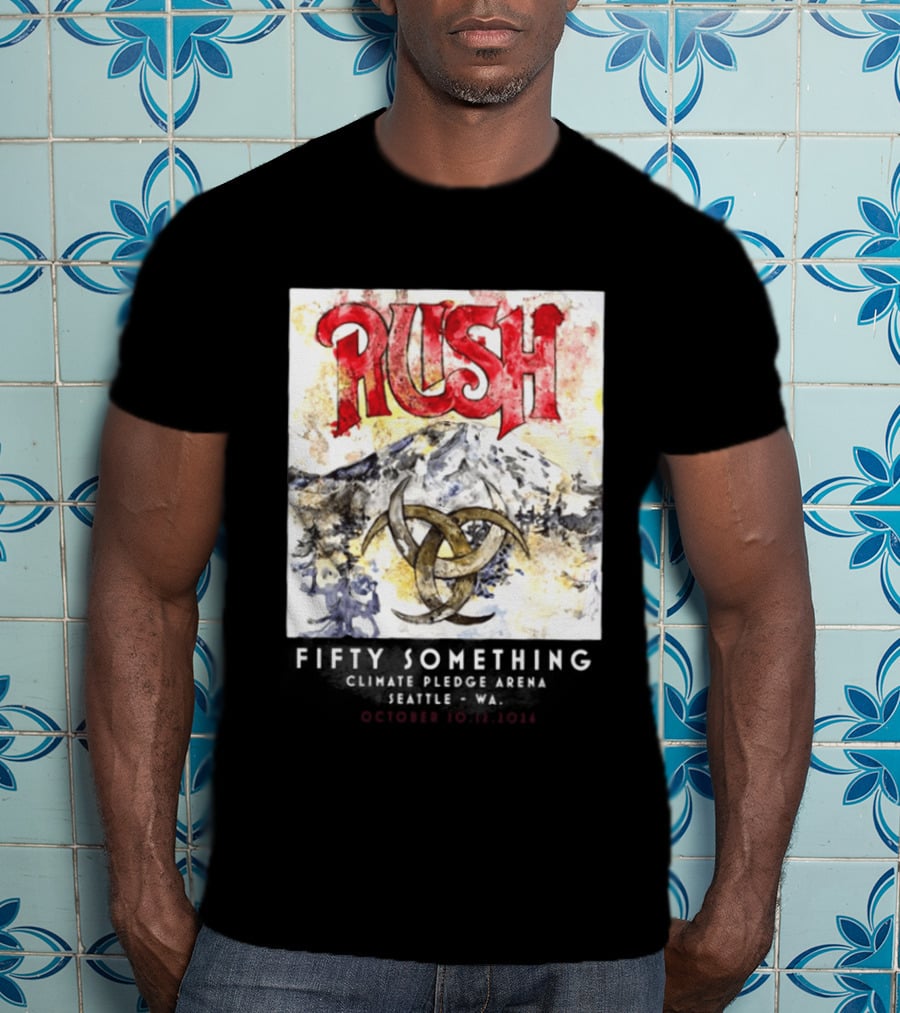 Rush Fifty Something Tour October 10th And 12th 2026 Climate Pledge Arena Seattle Washington T-Shirt