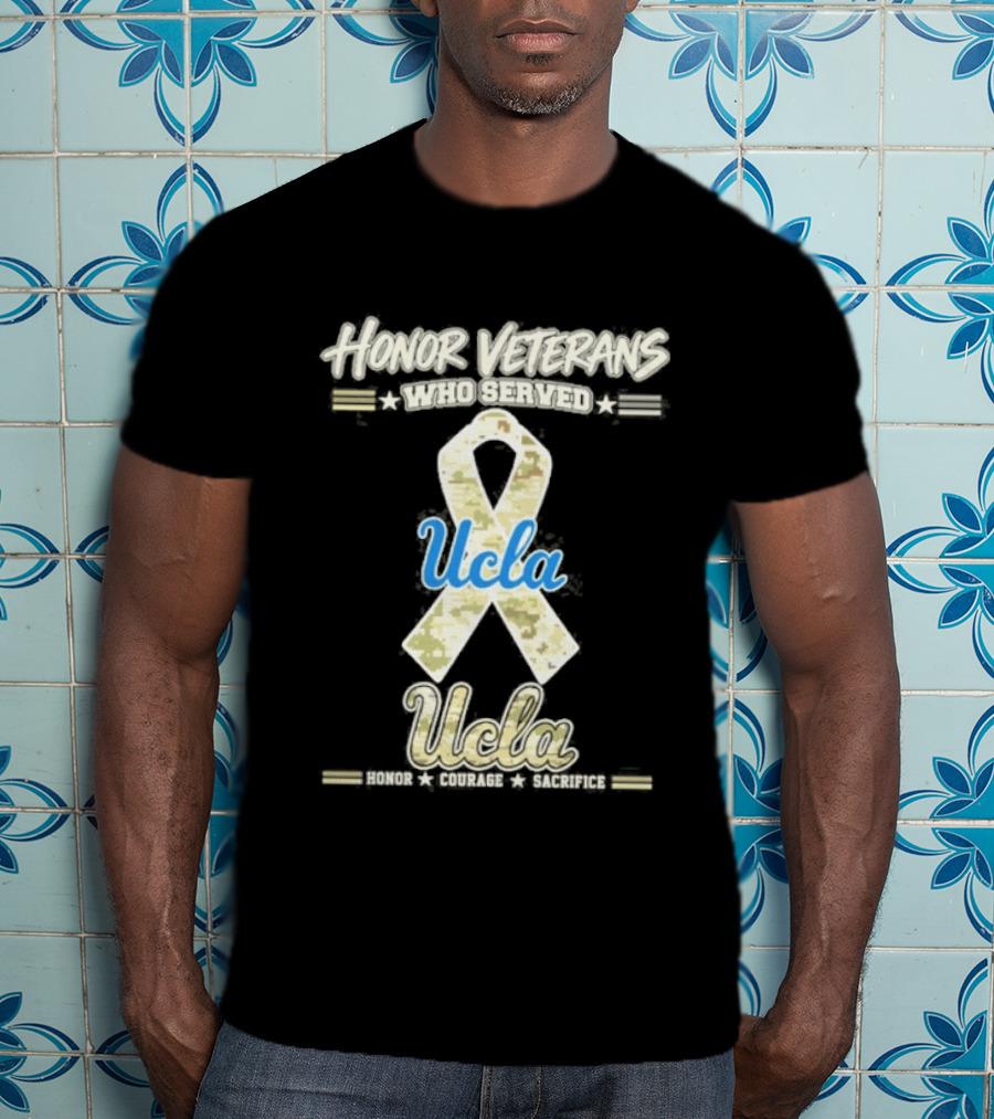 UCLA Bruins Honor Veterans Camo Ribbon Veterans Day T-Shirt