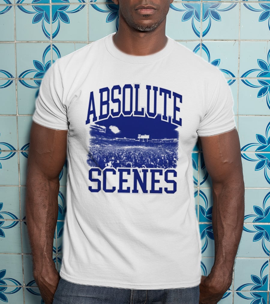 Absolute Scenes Lexington Blue Stadium Crowd Event T-Shirt