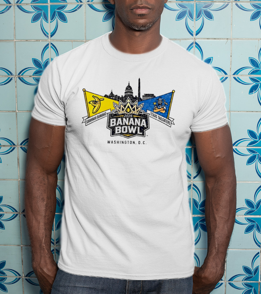 Savannah Bananas Vs Texas Tailgaters Banana Bowl 2026 Washington D.C. T-Shirt